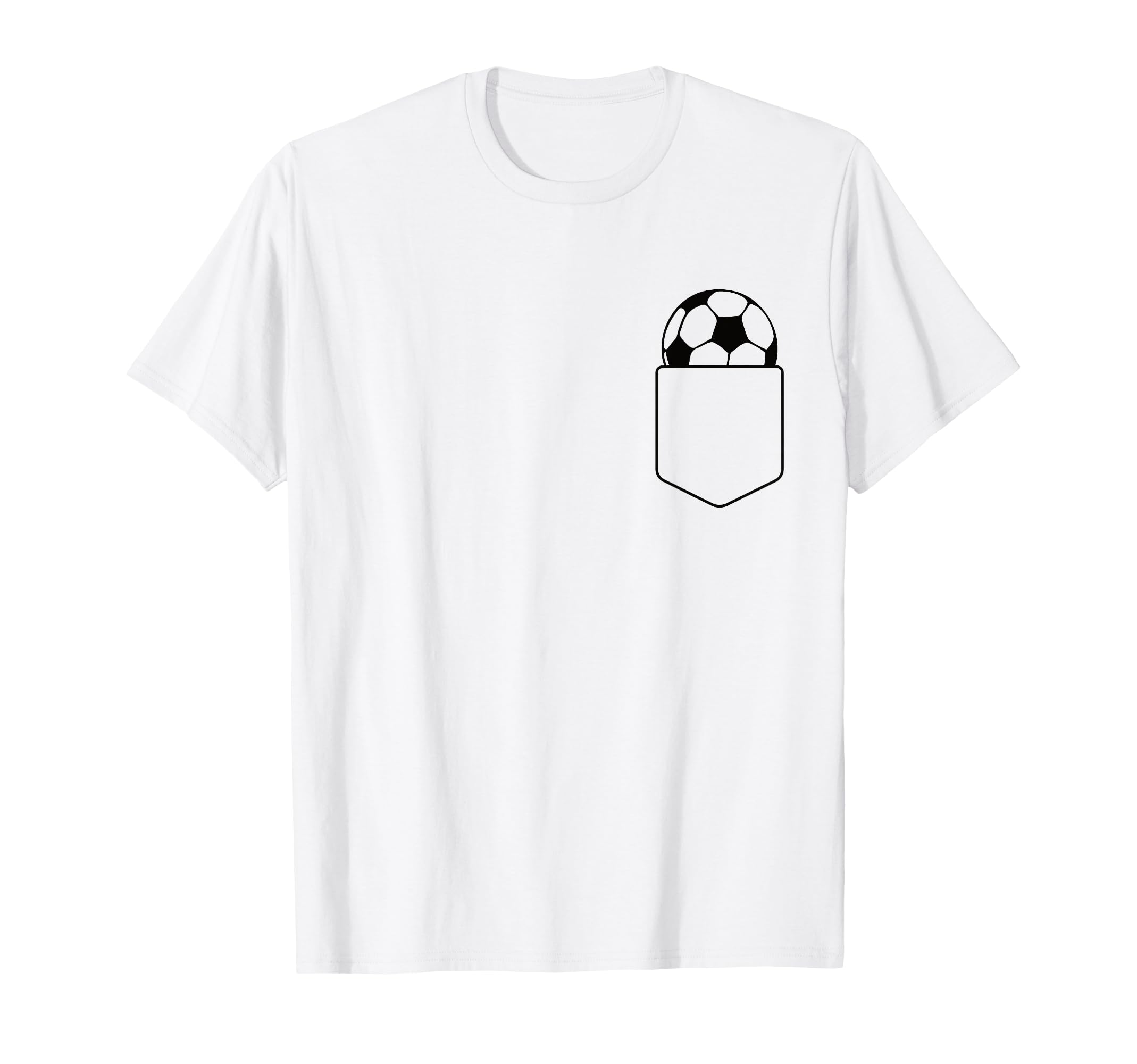 Soccer Ball Pocket Soccer Lover T-Shirt - Casual Everyday Wear Men Women - T-Shirt, Sweatshirt, Hoodie
