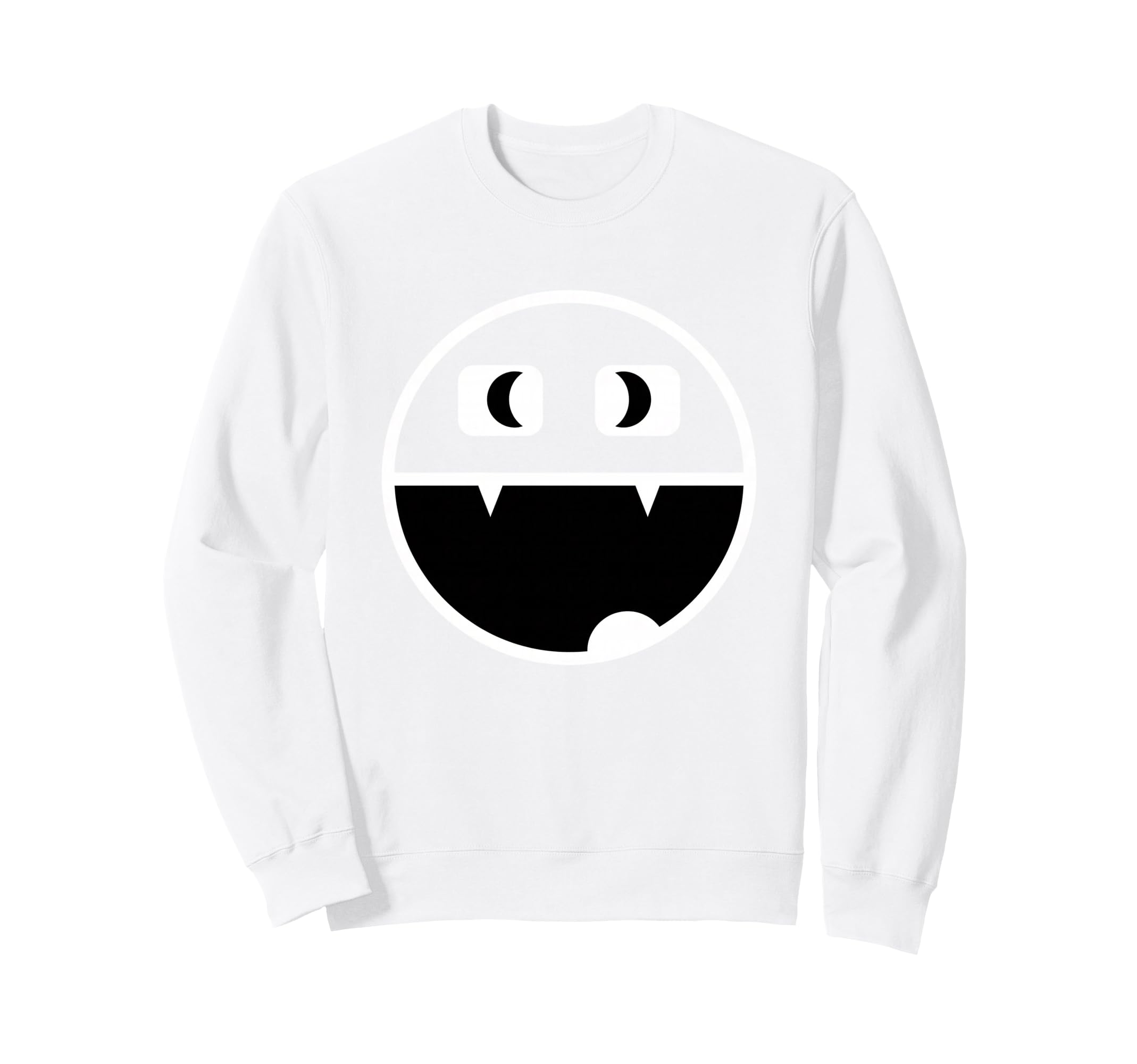 Monster Smile 80S Nostalgia Gamer Sweatshirt - Minimalist Print Unisex - T-Shirt, Sweatshirt, Hoodie