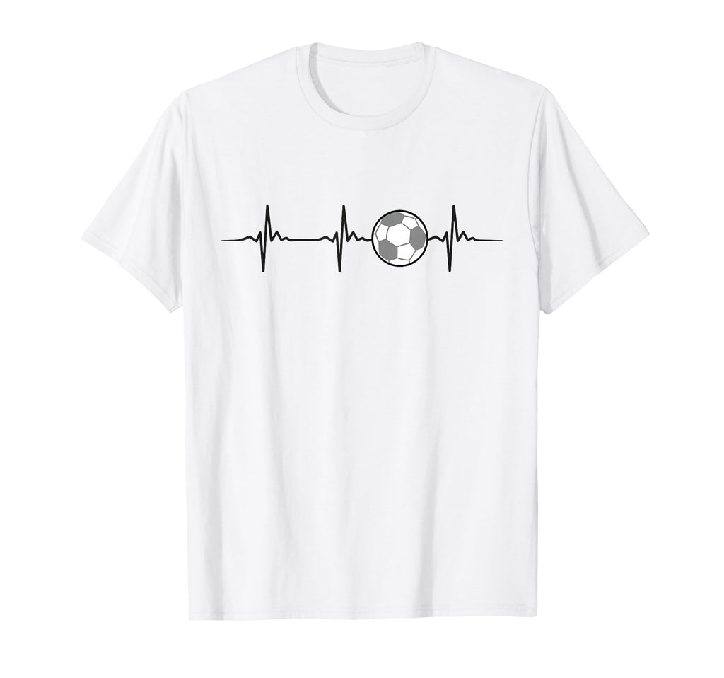 Heartbeat Soccer T-Shirt - Casual Everyday Wear for Adults - T-Shirt, Sweatshirt, Hoodie