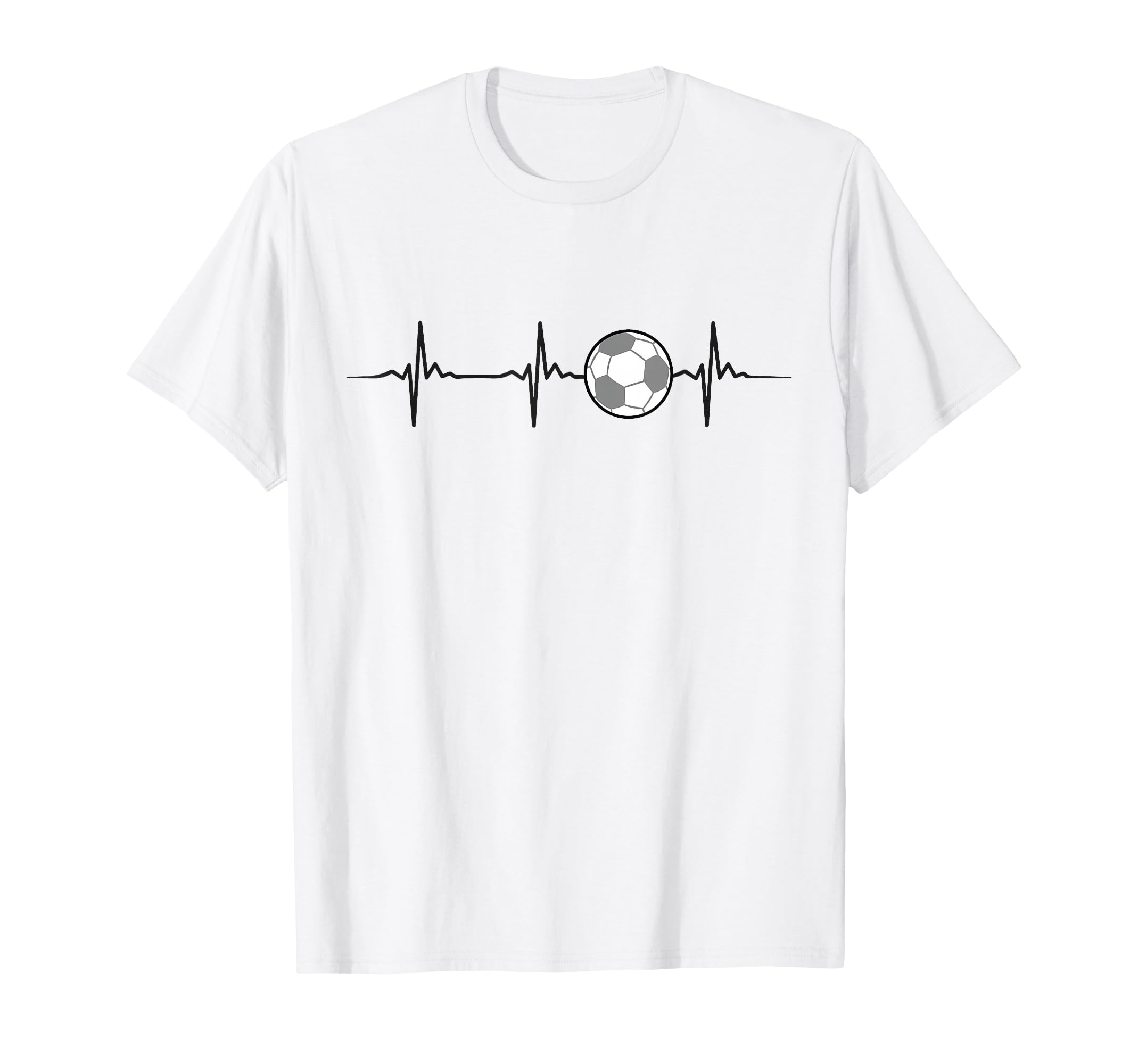 Heartbeat Soccer T-Shirt - Casual Everyday Wear for Adults - T-Shirt, Sweatshirt, Hoodie