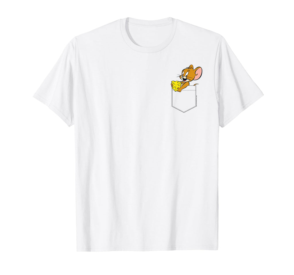 Tom And Jerry Faux Pocket Jerry T-Shirt - Graphic Print for Adults - T-Shirt, Sweatshirt, Hoodie
