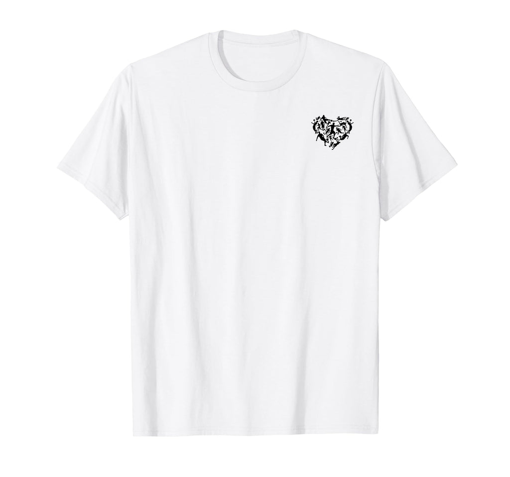 Playing Soccer Heart Soccer Player T-Shirt - Aesthetic Graphic Men Women - T-Shirt, Sweatshirt, Hoodie