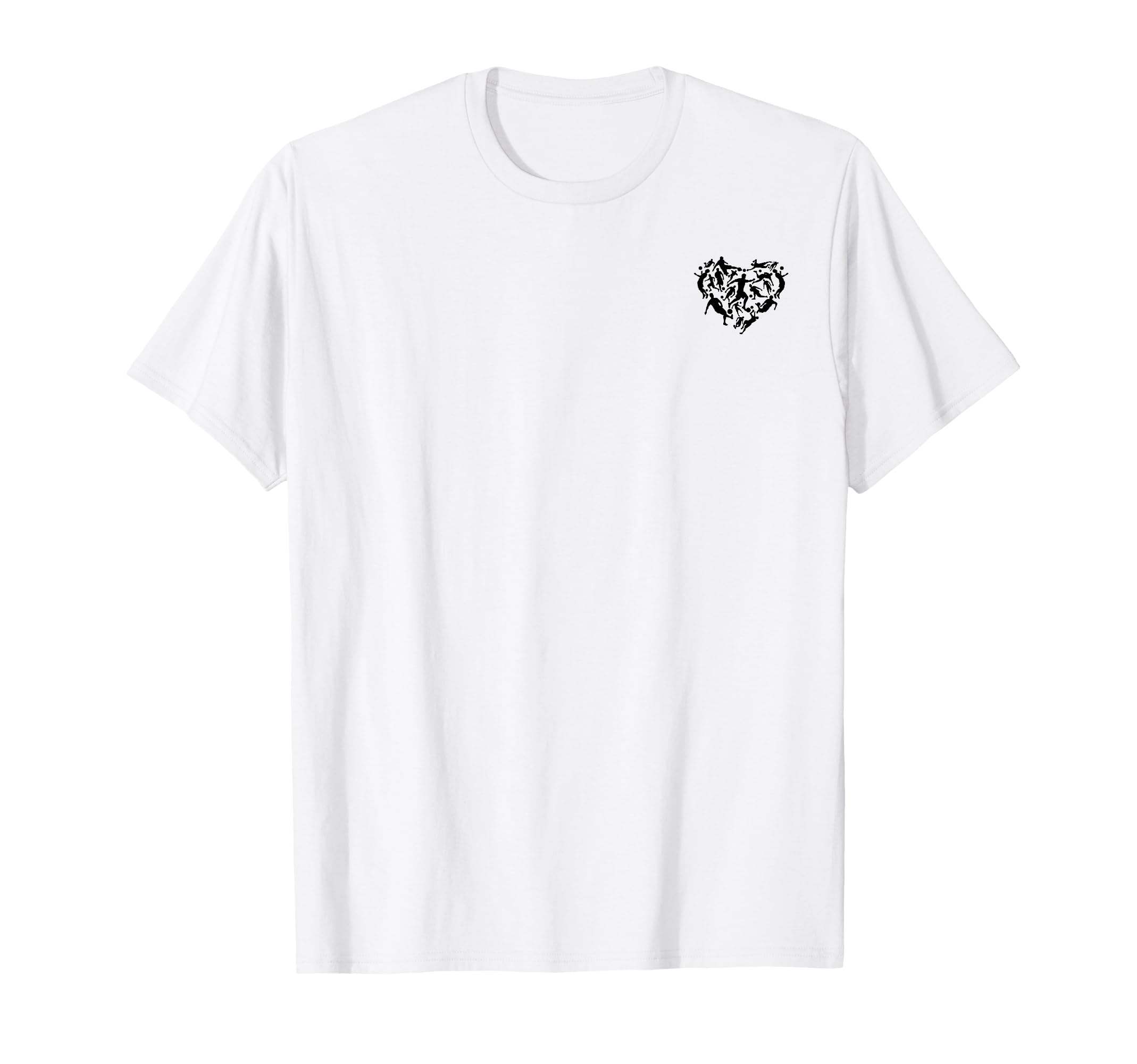 Playing Soccer Heart Soccer Player T-Shirt - Aesthetic Graphic Men Women - T-Shirt, Sweatshirt, Hoodie
