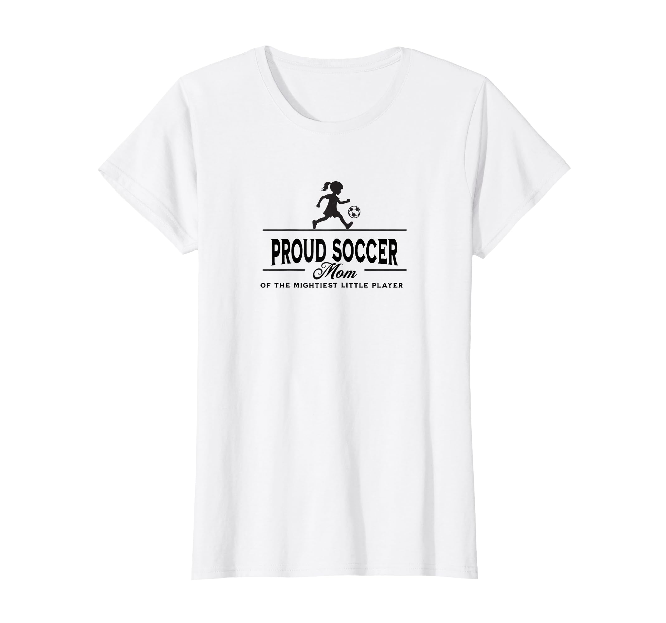 Proud Soccer Mom Daughter Silhouette T-Shirt - Novelty Apparel Men Women - T-Shirt, Sweatshirt, Hoodie