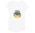 Proud Soccer Sister Sporty Family T-Shirt - Aesthetic Graphic for Adults - T-Shirt, Sweatshirt, Hoodie