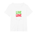 Live Love Soccer Inspiring Sports Fan Gift T-Shirt - Graphic Print Unisex - T-Shirt, Sweatshirt, Hoodie