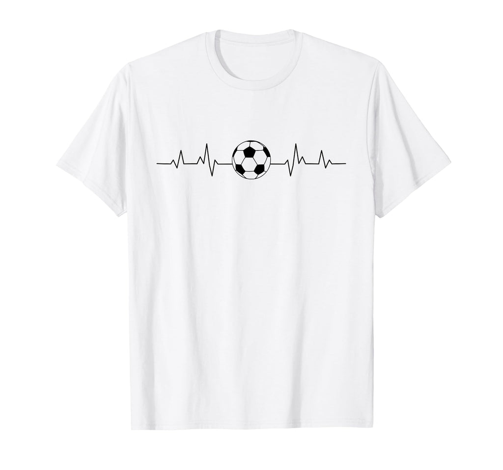 Soccer Heartbeat Minimalist Soccer British T-Shirt - Graphic Print Unisex - T-Shirt, Sweatshirt, Hoodie