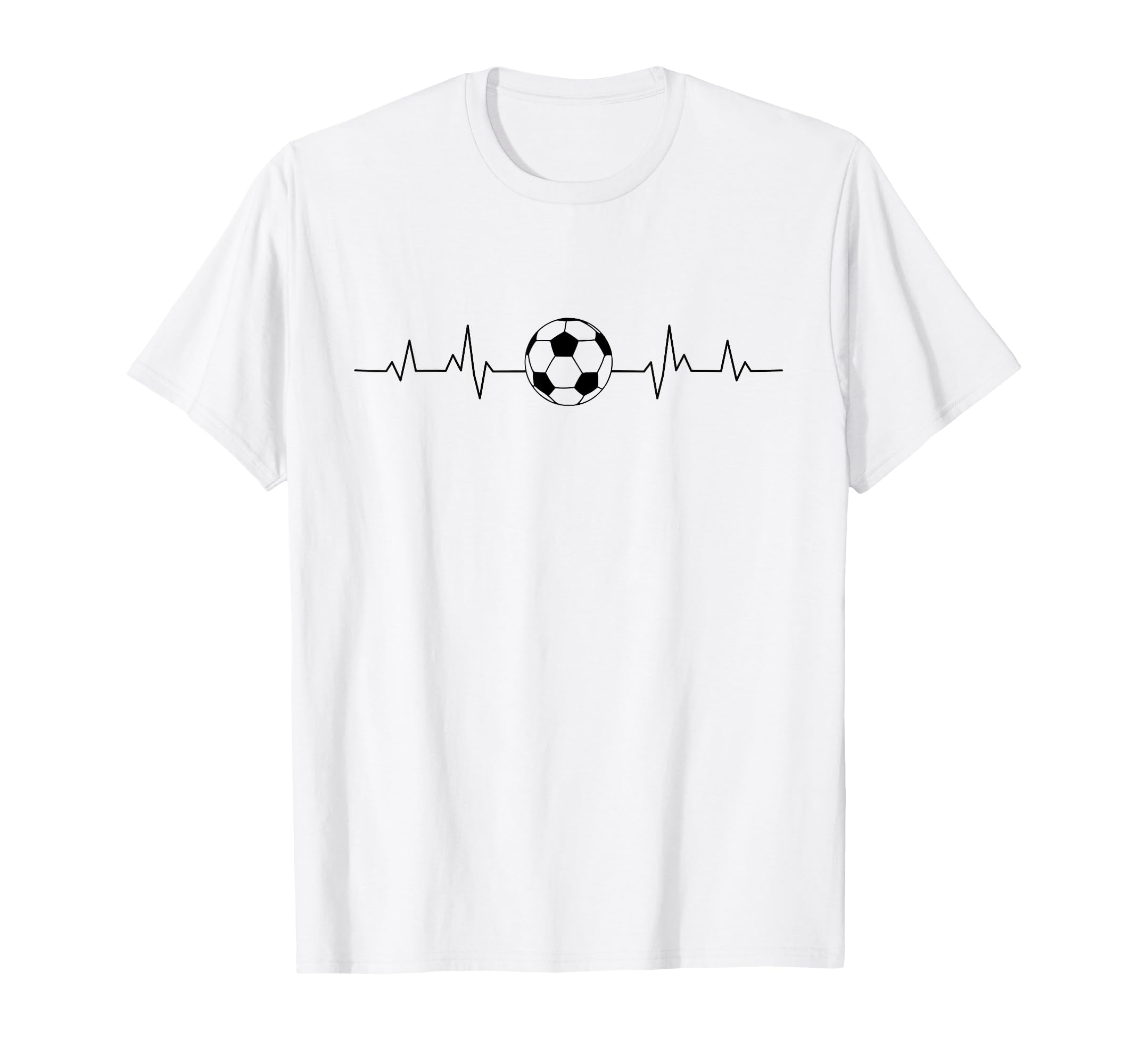 Soccer Heartbeat Minimalist Soccer British T-Shirt - Graphic Print Unisex - T-Shirt, Sweatshirt, Hoodie