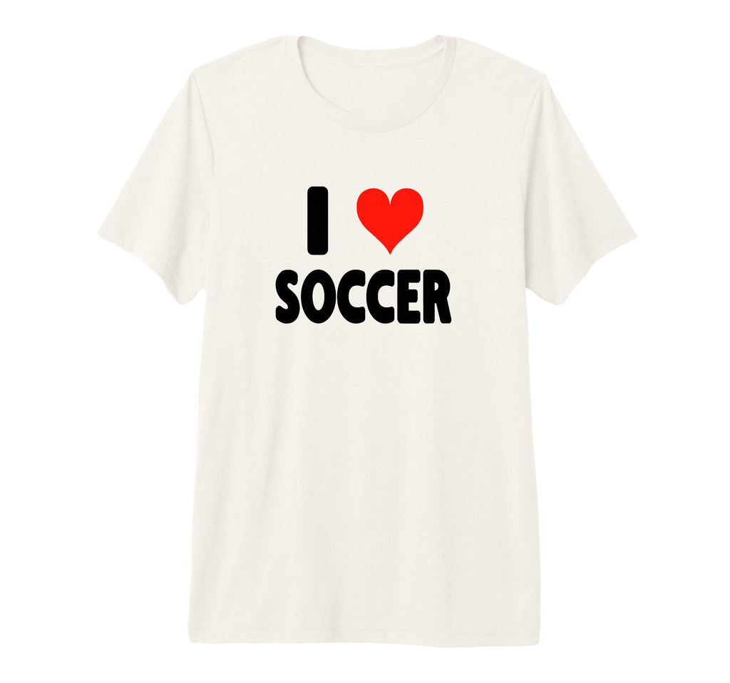 I Love Soccer Heart Soccer Futbol T-Shirt - Minimalist Print for Adults - T-Shirt, Sweatshirt, Hoodie