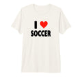 I Love Soccer Heart Soccer Futbol T-Shirt - Minimalist Print for Adults - T-Shirt, Sweatshirt, Hoodie