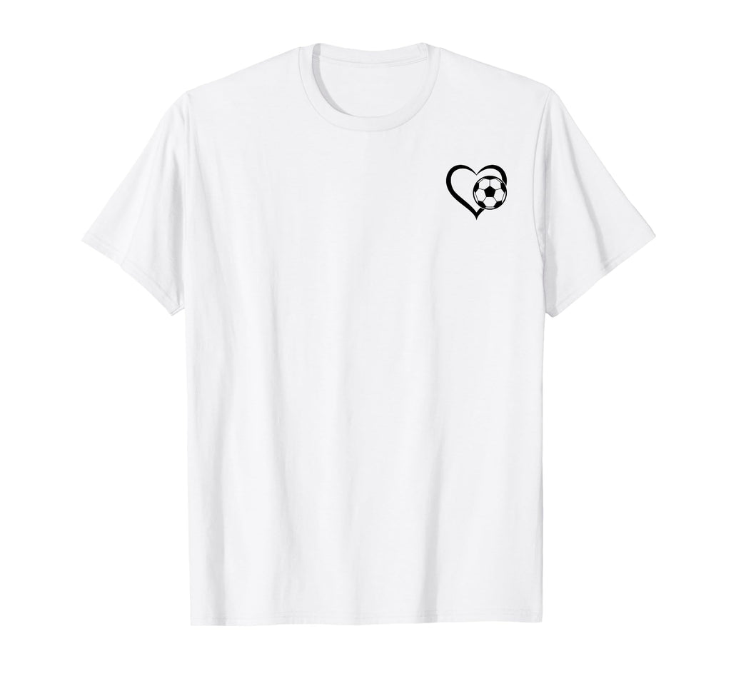 Soccer Heart Soccer Ball Heart T-Shirt - Casual Everyday Wear for Adults - T-Shirt, Sweatshirt, Hoodie
