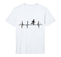 Heartbeat Running Athlete Heart T-Shirt - Casual Everyday Wear Men Women - T-Shirt, Sweatshirt, Hoodie