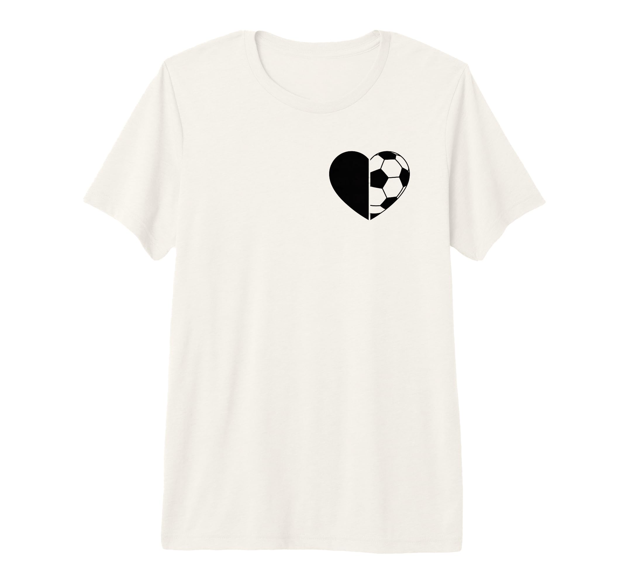 Soccer Love Heart Fans And Players Tri T-Shirt - Novelty Apparel Men Women - T-Shirt, Sweatshirt, Hoodie