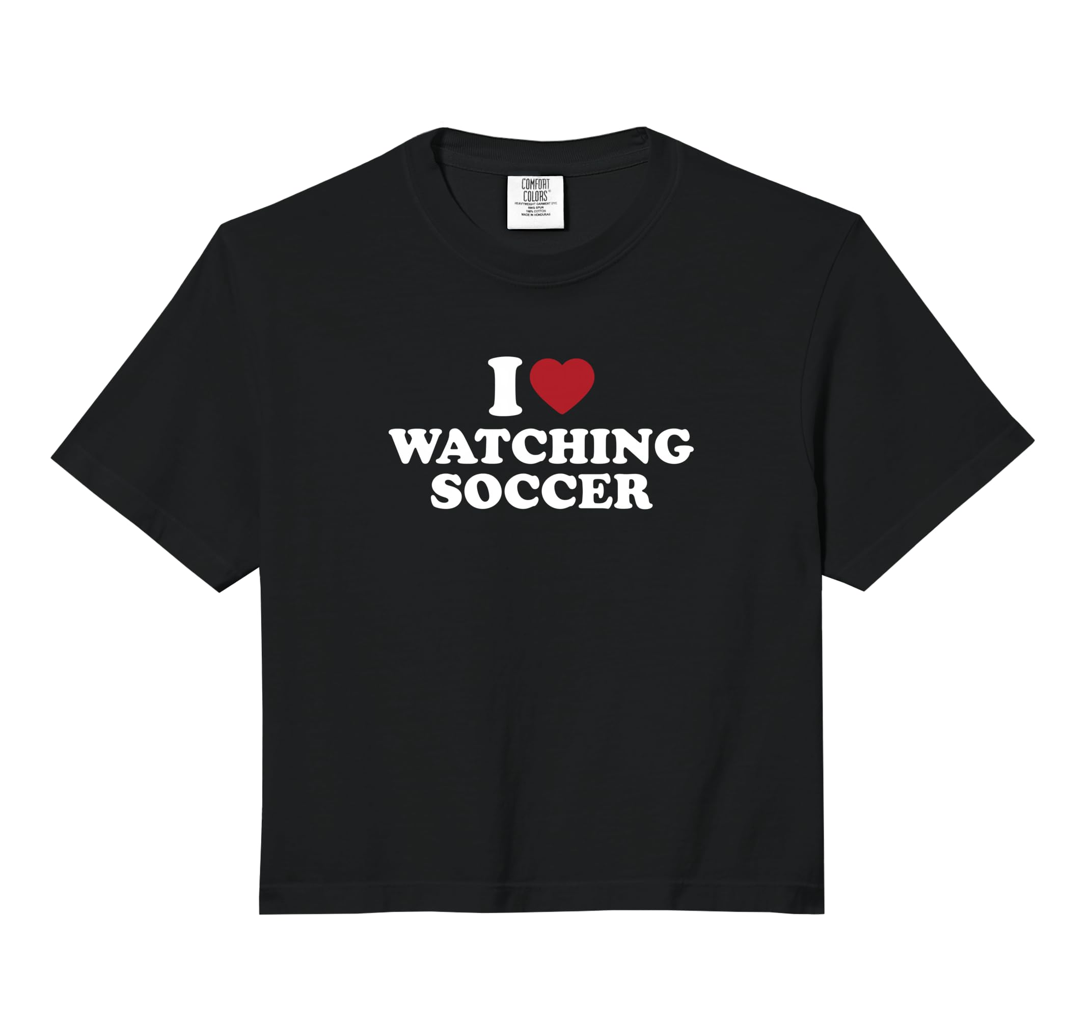 I Love Watching Soccer Comfort Colors Hoodie - Novelty Apparel Men Women - T-Shirt, Sweatshirt, Hoodie
