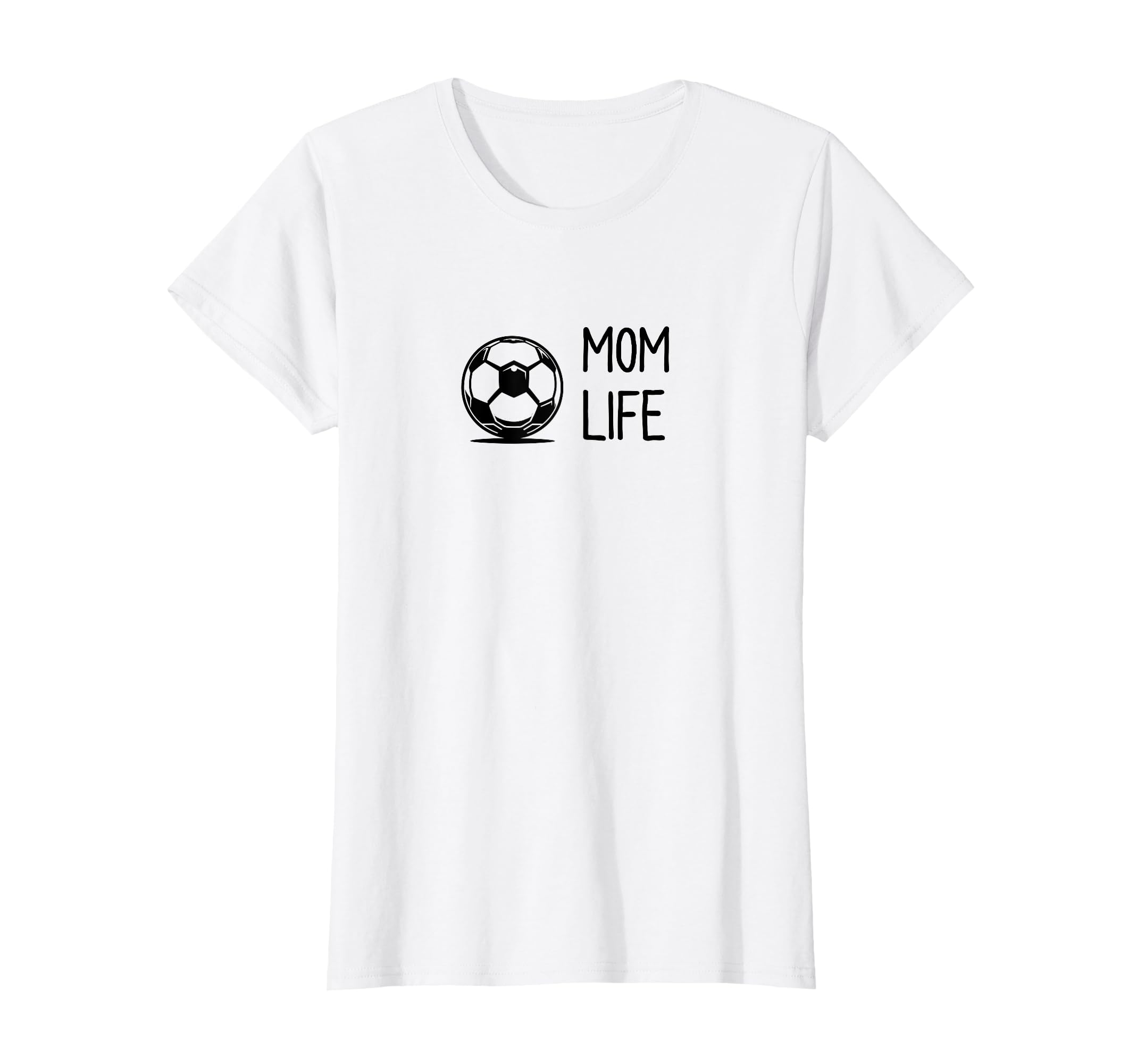 Soccer Ball Mom Life Subtle Black T-Shirt - Aesthetic Graphic Unisex - T-Shirt, Sweatshirt, Hoodie