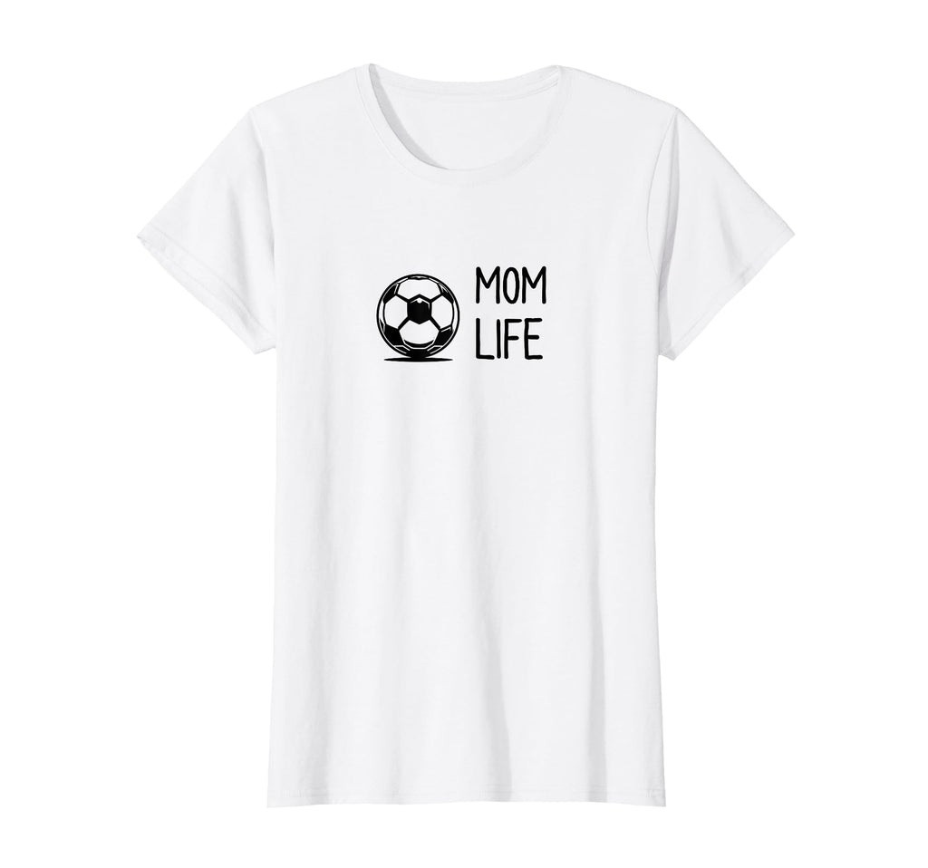 Soccer Ball Mom Life Subtle Black T-Shirt - Aesthetic Graphic for Adults - T-Shirt, Sweatshirt, Hoodie