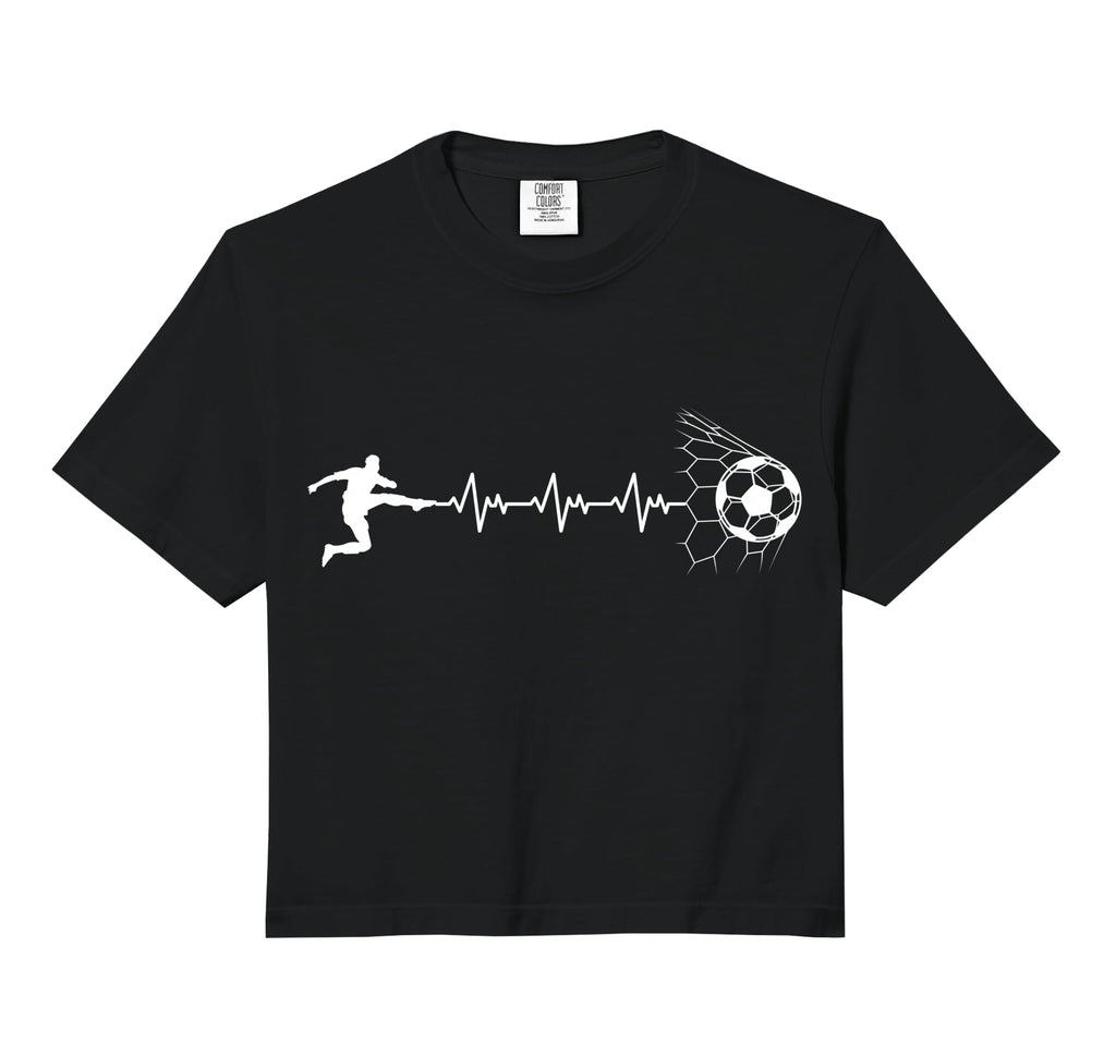 Funny Soccer Player Heart Pulse Sport Hoodie - Graphic Print for Adults - T-Shirt, Sweatshirt, Hoodie