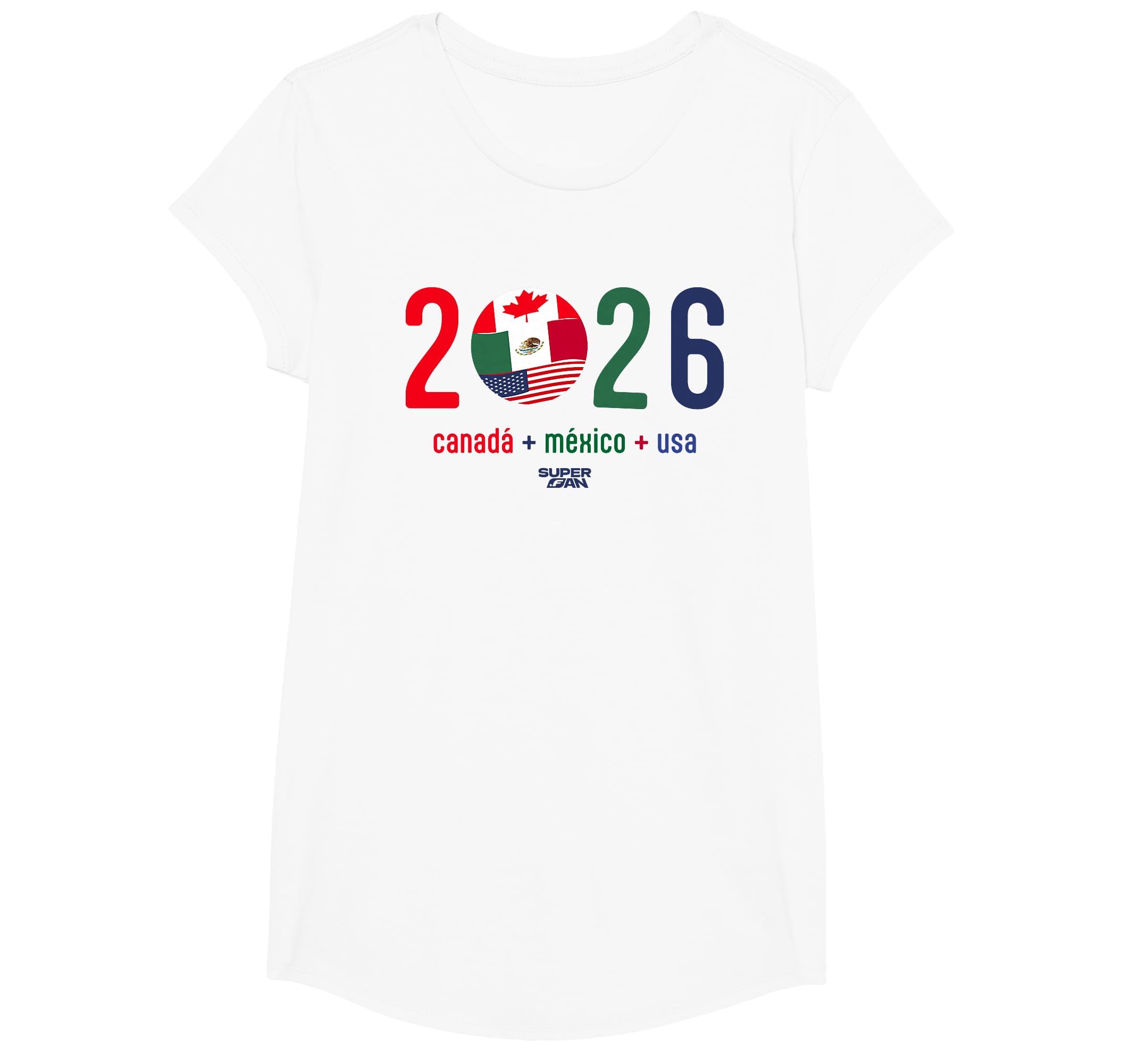 Superfan 2026 Canada Mexico Usa Soccer T-Shirt - Novelty Apparel Unisex - T-Shirt, Sweatshirt, Hoodie
