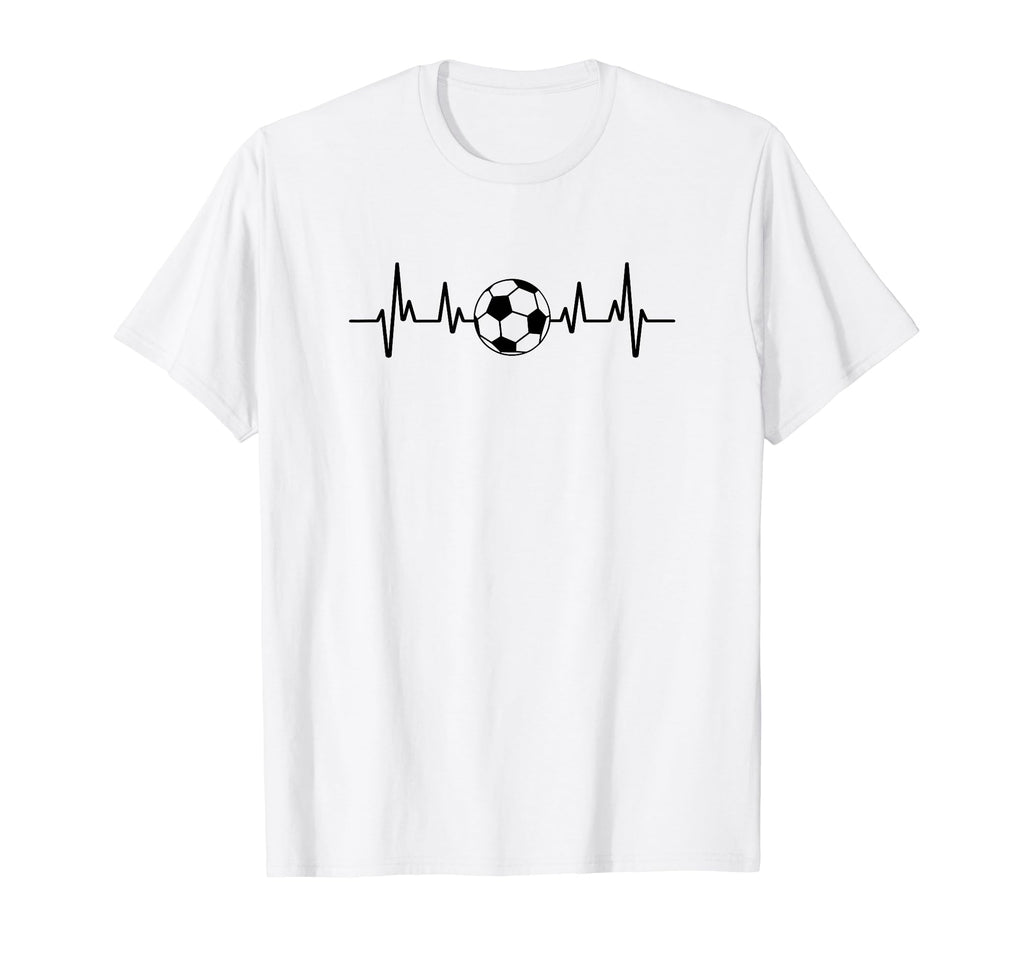 Soccer Heartbeat Sports Soccer Gift T-Shirt - Custom Art Print Unisex - T-Shirt, Sweatshirt, Hoodie