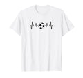 Soccer Heartbeat Sports Soccer Gift T-Shirt - Custom Art Print Unisex - T-Shirt, Sweatshirt, Hoodie