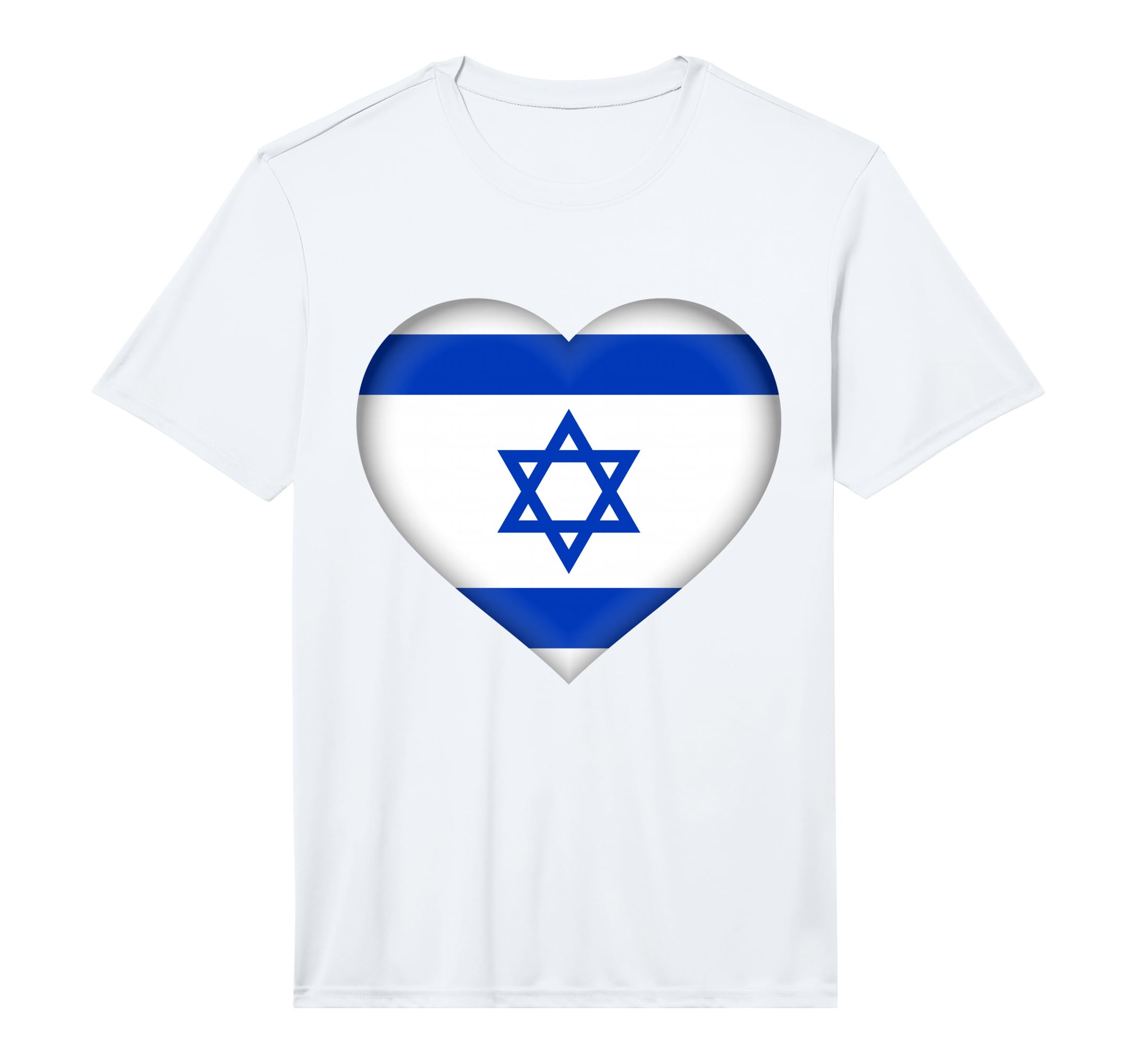 I Love Israel Israeli Flag Heart T-Shirt - Minimalist Print Men Women - T-Shirt, Sweatshirt, Hoodie