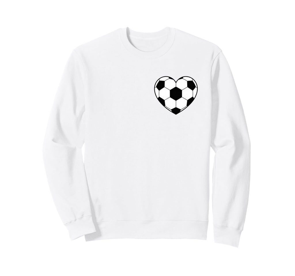 Soccer Love Heart Fans And Players Sweatshirt - Unique Graphic Unisex - T-Shirt, Sweatshirt, Hoodie