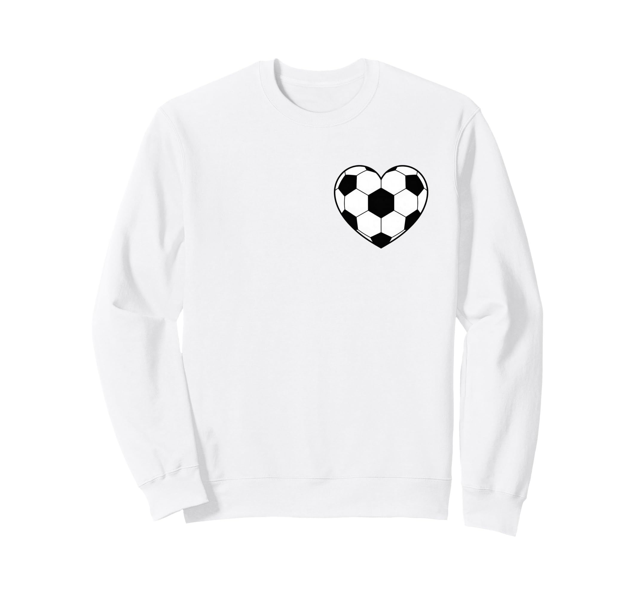 Soccer Love Heart Fans And Players Sweatshirt - Unique Graphic Unisex - T-Shirt, Sweatshirt, Hoodie