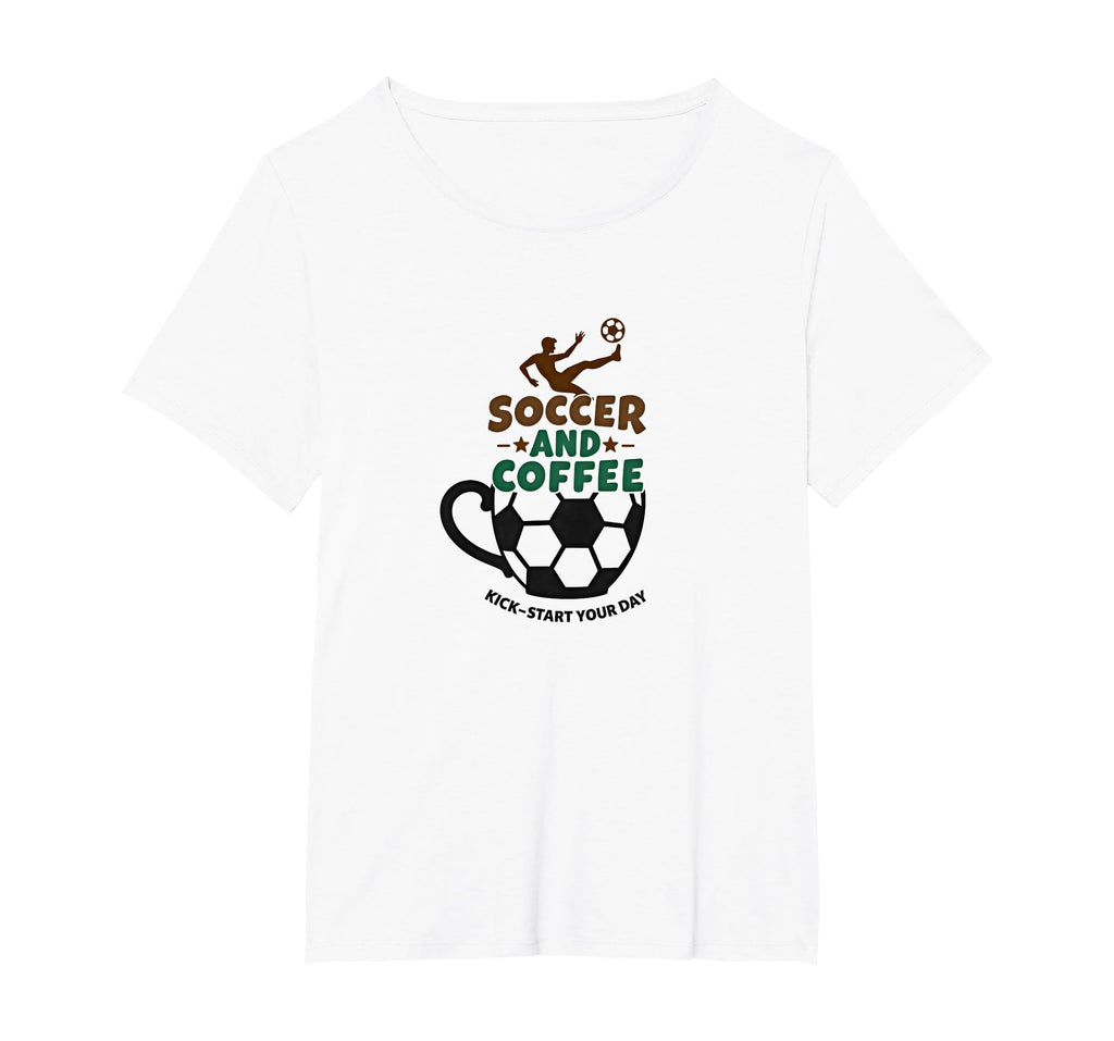 Soccer Mom Soccer And Coffee Kick Start Sweatshirt - Unique Graphic Unisex - T-Shirt, Sweatshirt, Hoodie