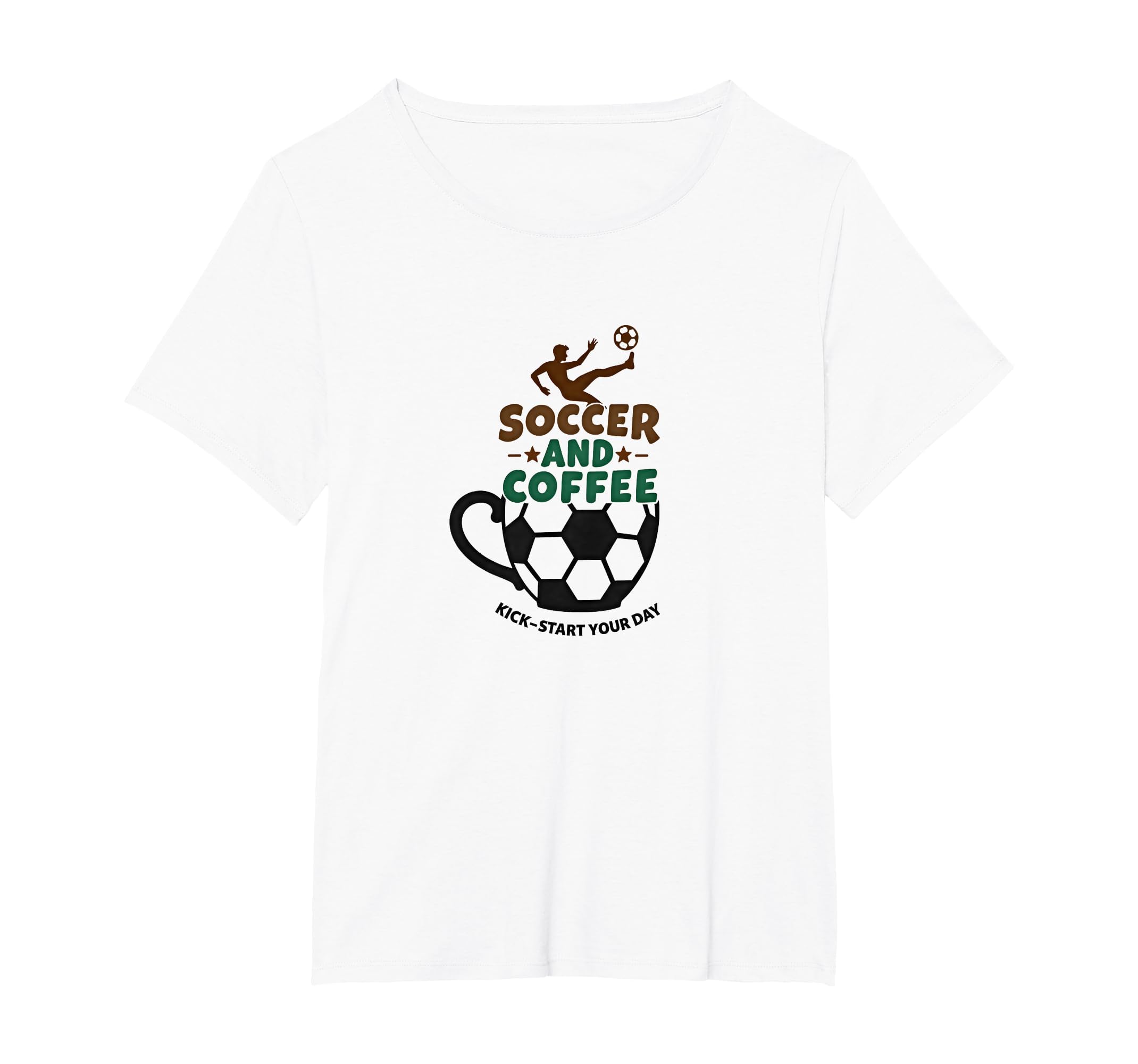 Soccer Mom Soccer And Coffee Kick Start Sweatshirt - Unique Graphic Unisex - T-Shirt, Sweatshirt, Hoodie