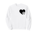 Soccer Love Heart Fans And Players Sweatshirt - Minimalist Print for Adults - T-Shirt, Sweatshirt, Hoodie