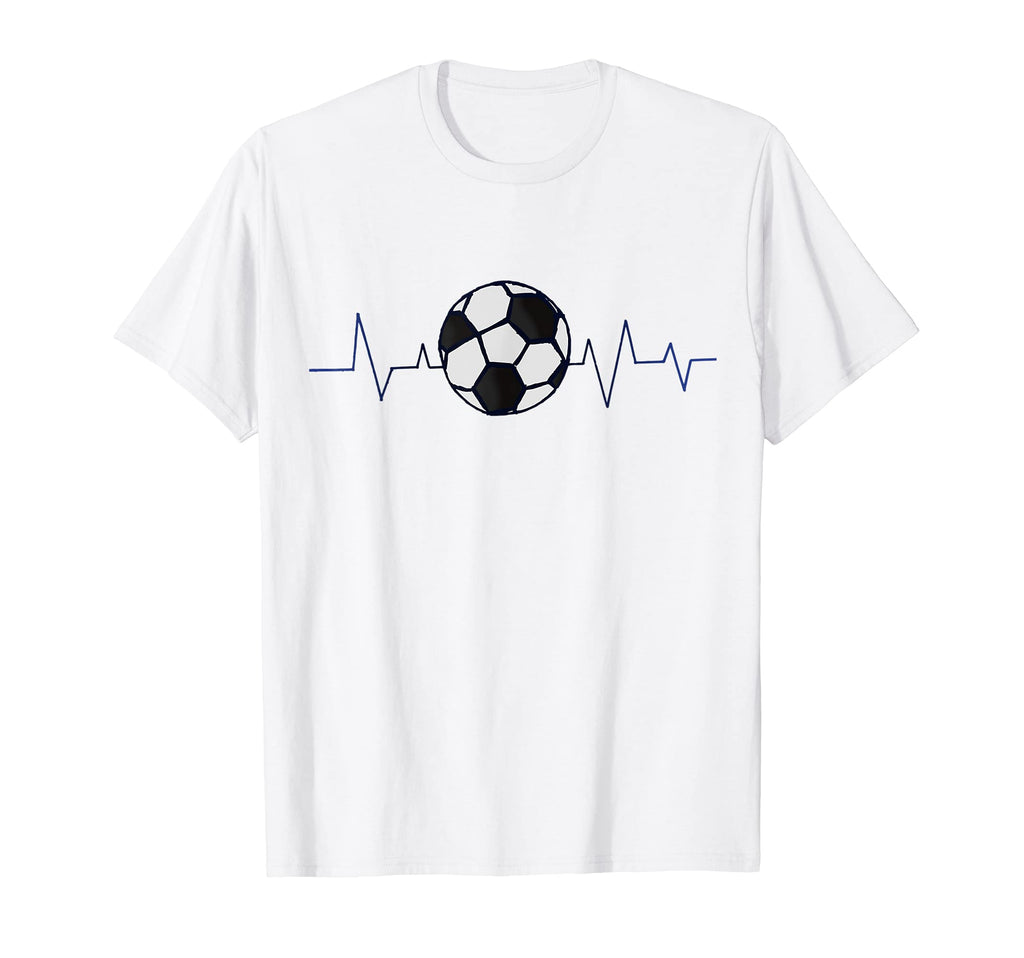 Soccer Heartbeat Lover Coach Player T-Shirt - Minimalist Print for Adults - T-Shirt, Sweatshirt, Hoodie