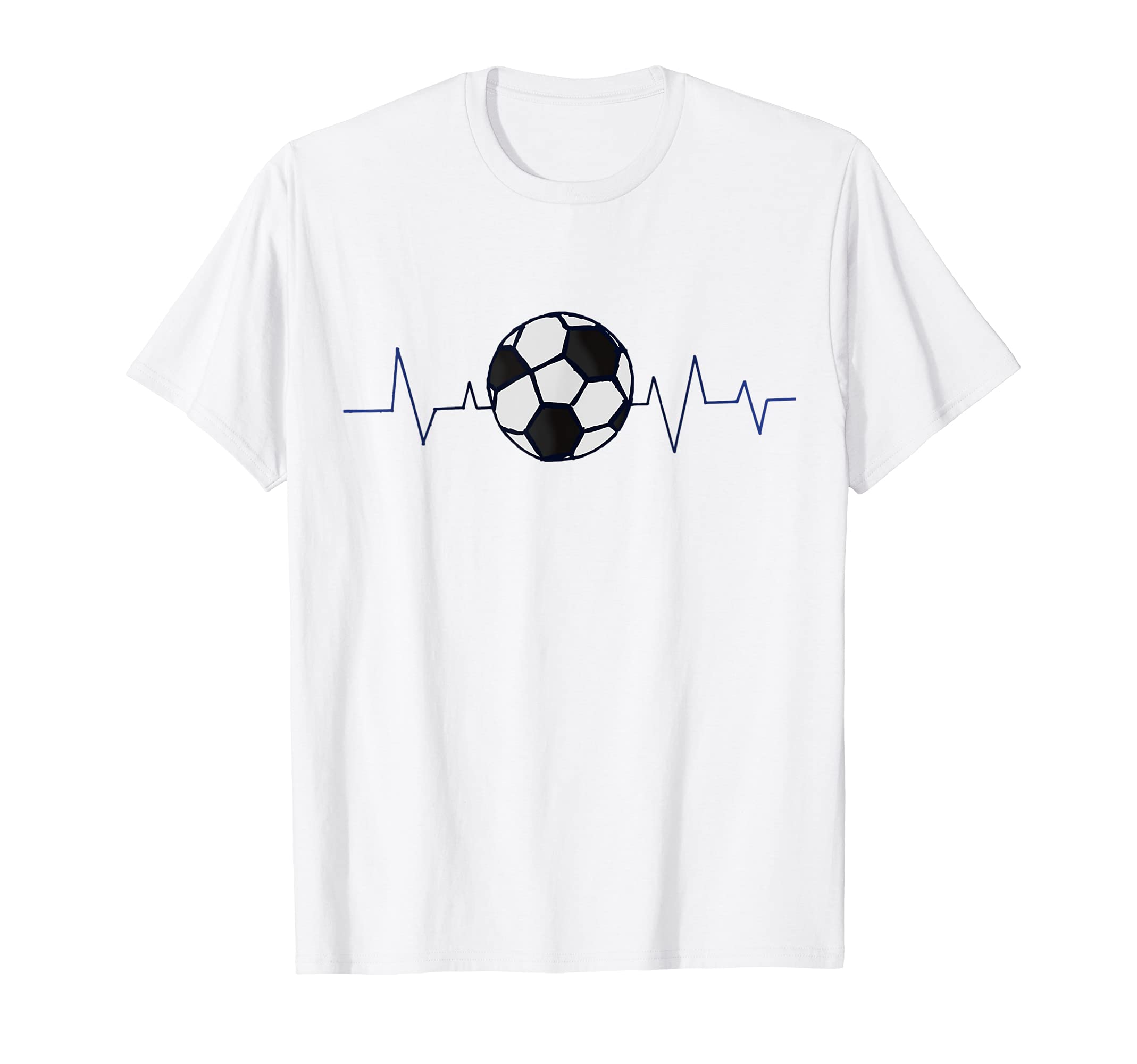 Soccer Heartbeat Lover Coach Player T-Shirt - Minimalist Print for Adults - T-Shirt, Sweatshirt, Hoodie