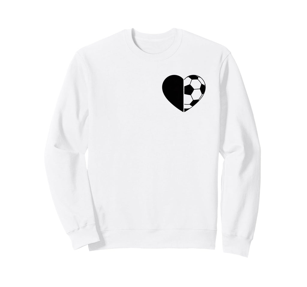Soccer Love Heart Fans And Players Sweatshirt - Graphic Print Unisex - T-Shirt, Sweatshirt, Hoodie