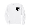 Soccer Love Heart Fans And Players Sweatshirt - Graphic Print Unisex - T-Shirt, Sweatshirt, Hoodie