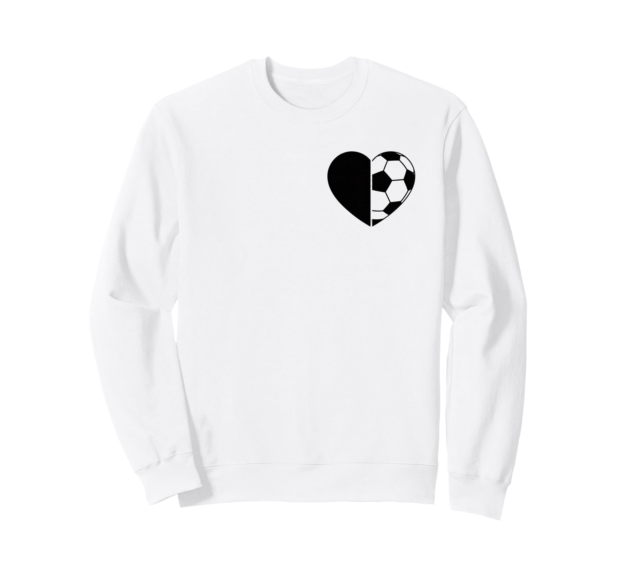 Soccer Love Heart Fans And Players Sweatshirt - Graphic Print Unisex - T-Shirt, Sweatshirt, Hoodie