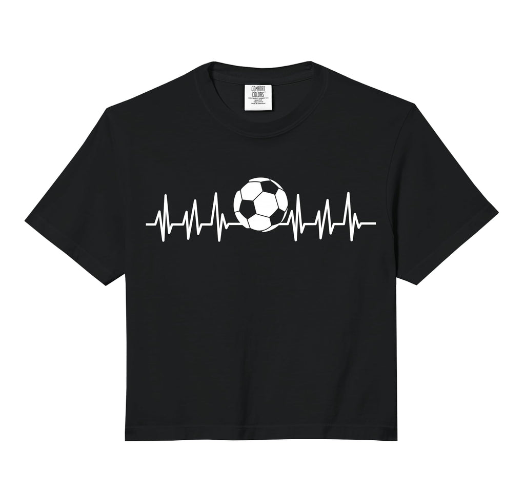 Heartbeat Ekg Heart Sports Soccer Field T-Shirt - Novelty Apparel Unisex - T-Shirt, Sweatshirt, Hoodie