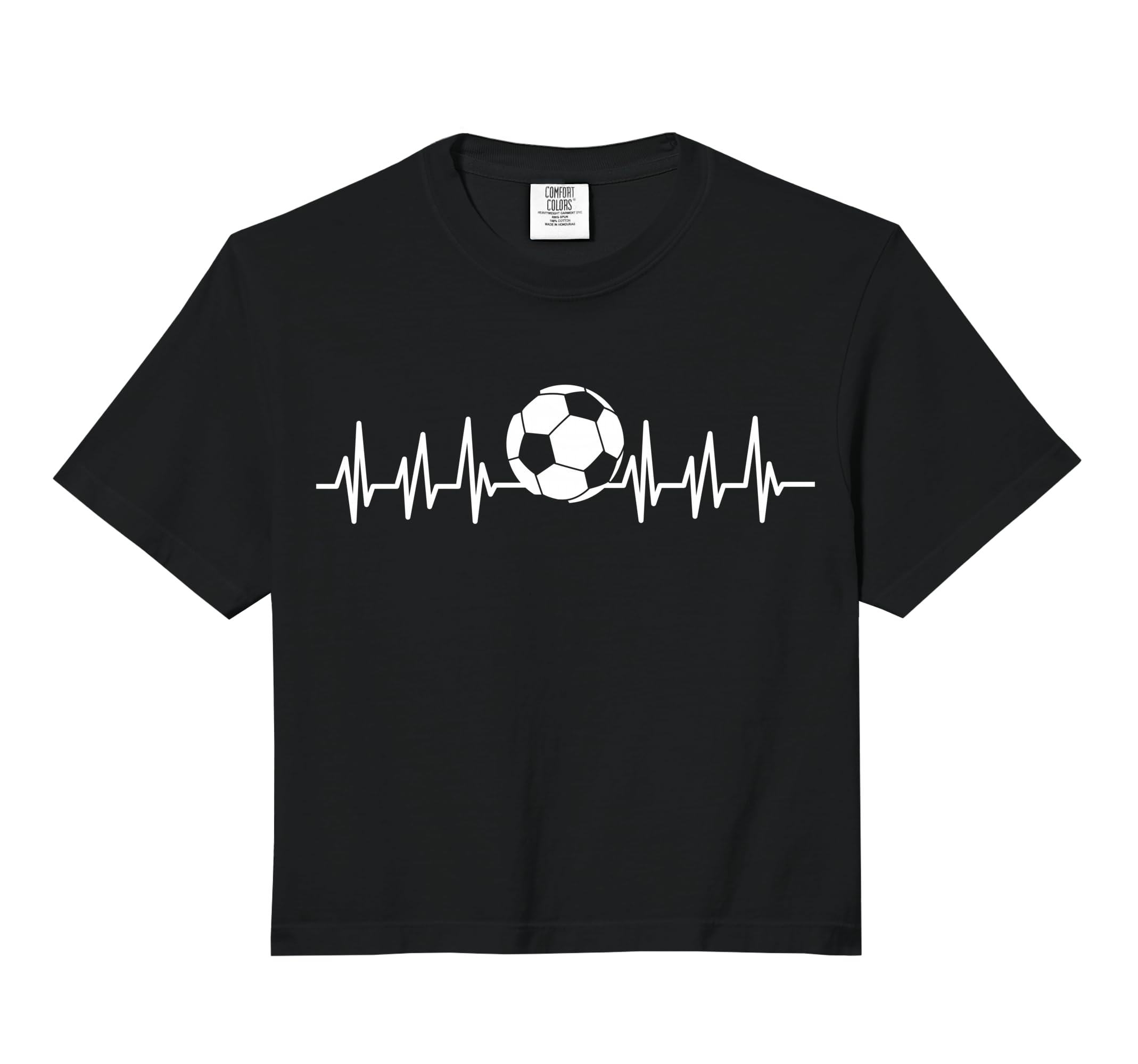 Heartbeat Ekg Heart Sports Soccer Field T-Shirt - Novelty Apparel Unisex - T-Shirt, Sweatshirt, Hoodie