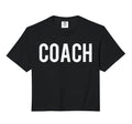 Coach And Coaches Comfort Colors Crop Hoodie - Aesthetic Graphic Unisex - T-Shirt, Sweatshirt, Hoodie