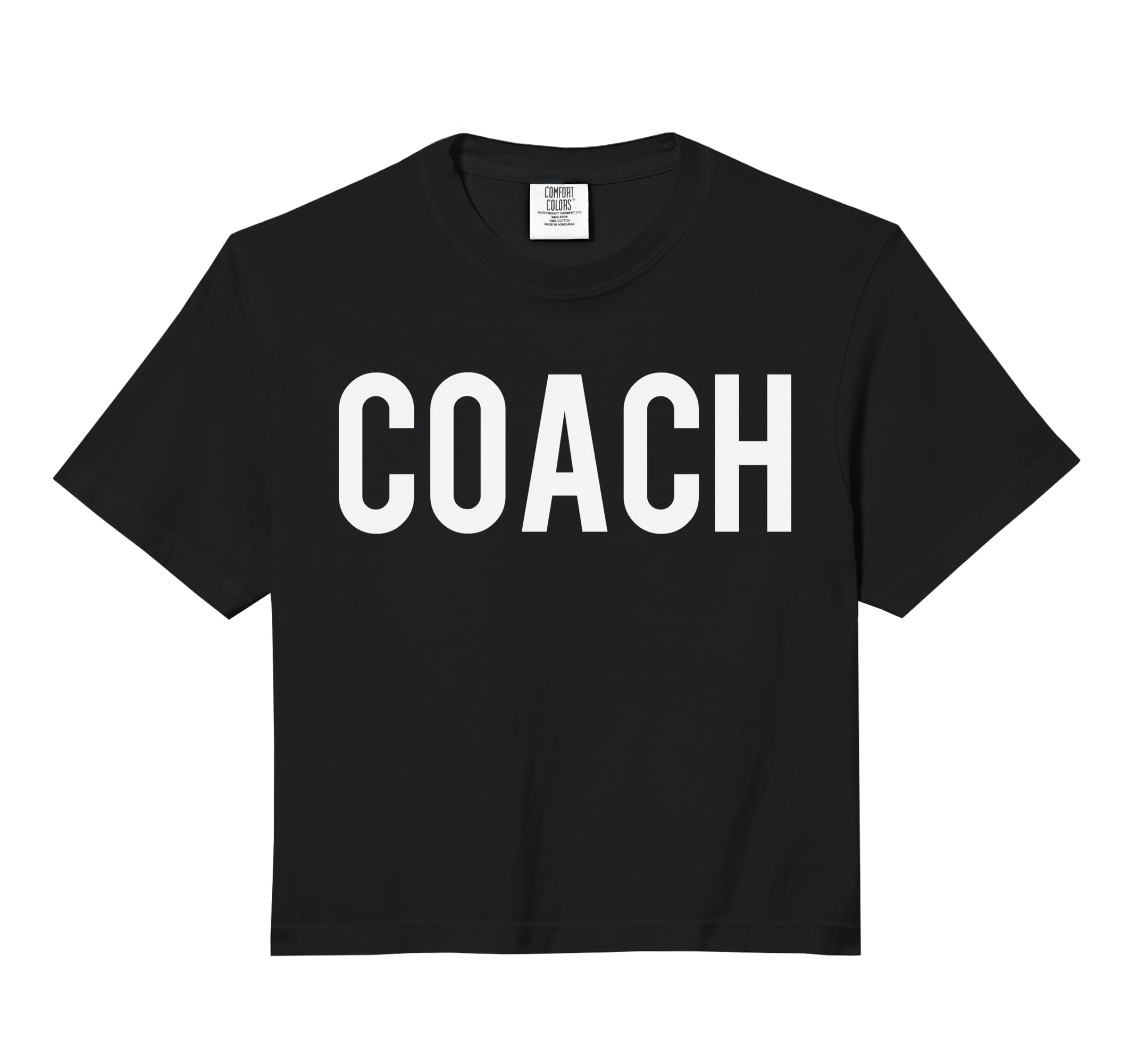 Coach Coaches Comfort Colors Crop Hoodie - Streetwear Style Men Women - T-Shirt, Sweatshirt, Hoodie