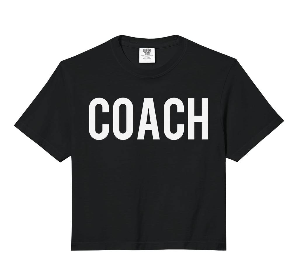 Coach And Coaches Comfort Colors Crop Hoodie - Streetwear Style Men Women - T-Shirt, Sweatshirt, Hoodie