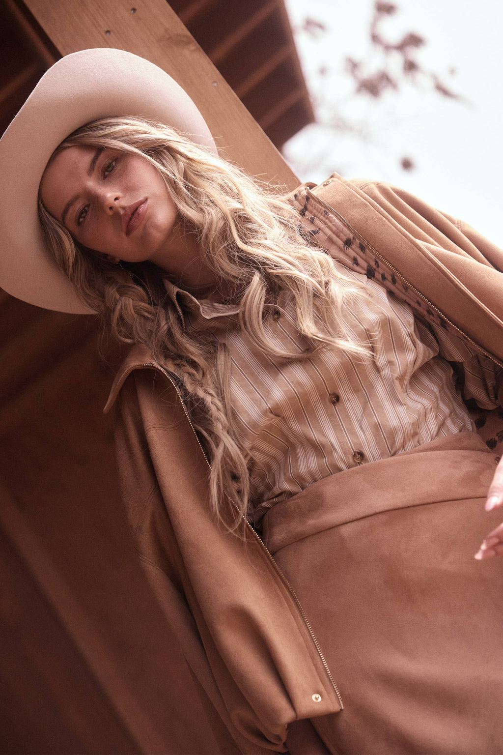 Faux Suede Bubble Hem Jacket - Adult & Kids T-Shirts, Sweatshirts & Hoodies apparel design preview 1