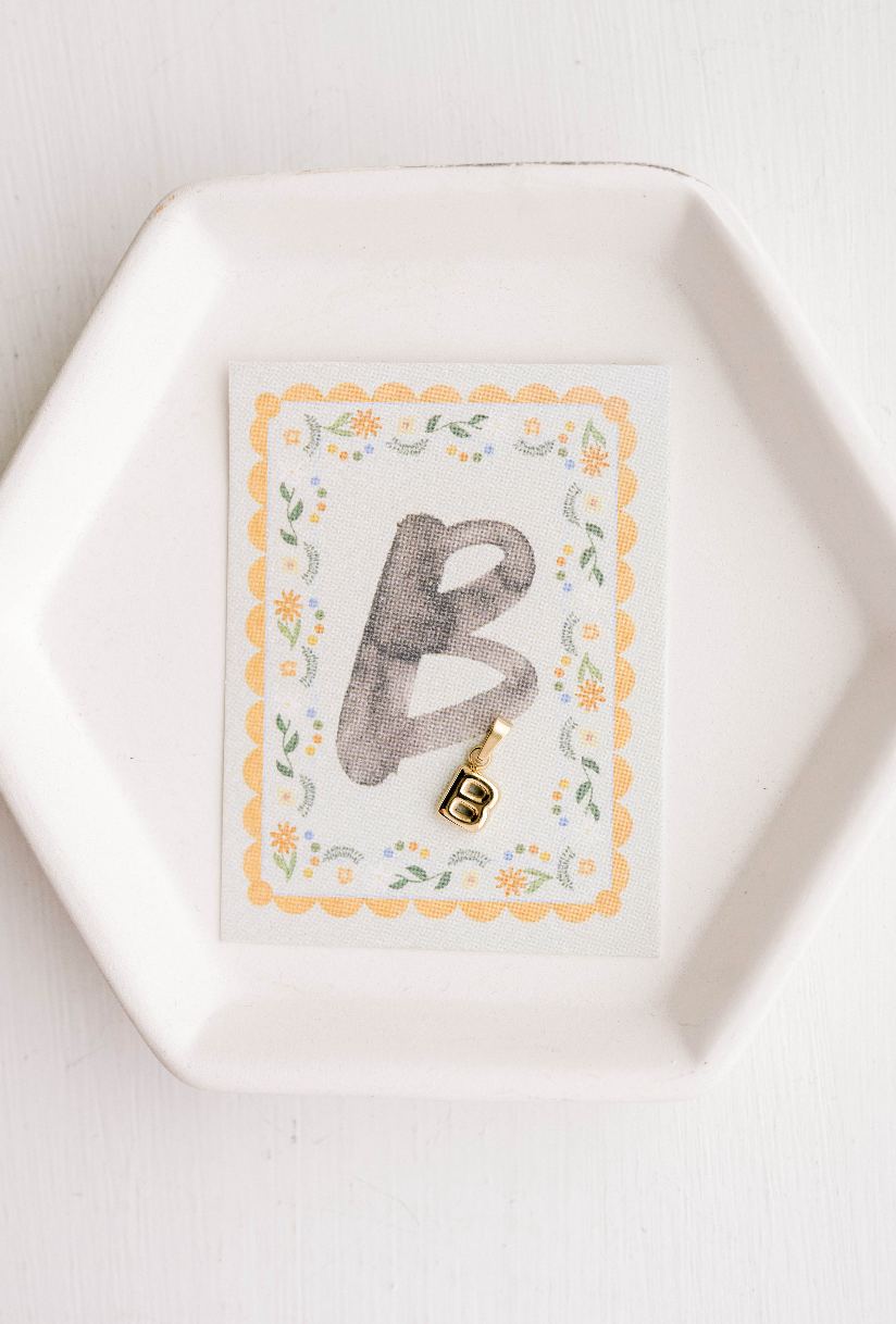 B Letter Charm - Adult & Kids T-Shirts, Sweatshirts & Hoodies apparel design preview 1