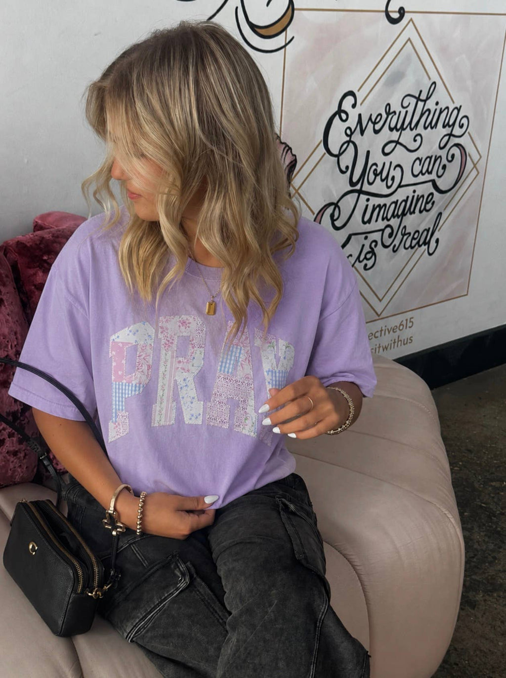 Light Purple Cottage Pray Short Sleeve - Adult & Kids T-Shirts, Sweatshirts & Hoodies apparel design preview 1