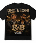 Chris Brown Usher R&B Tour 2026 Lux Concert - Adult & Kids T-Shirts, Sweatshirts & Hoodies apparel design preview 1