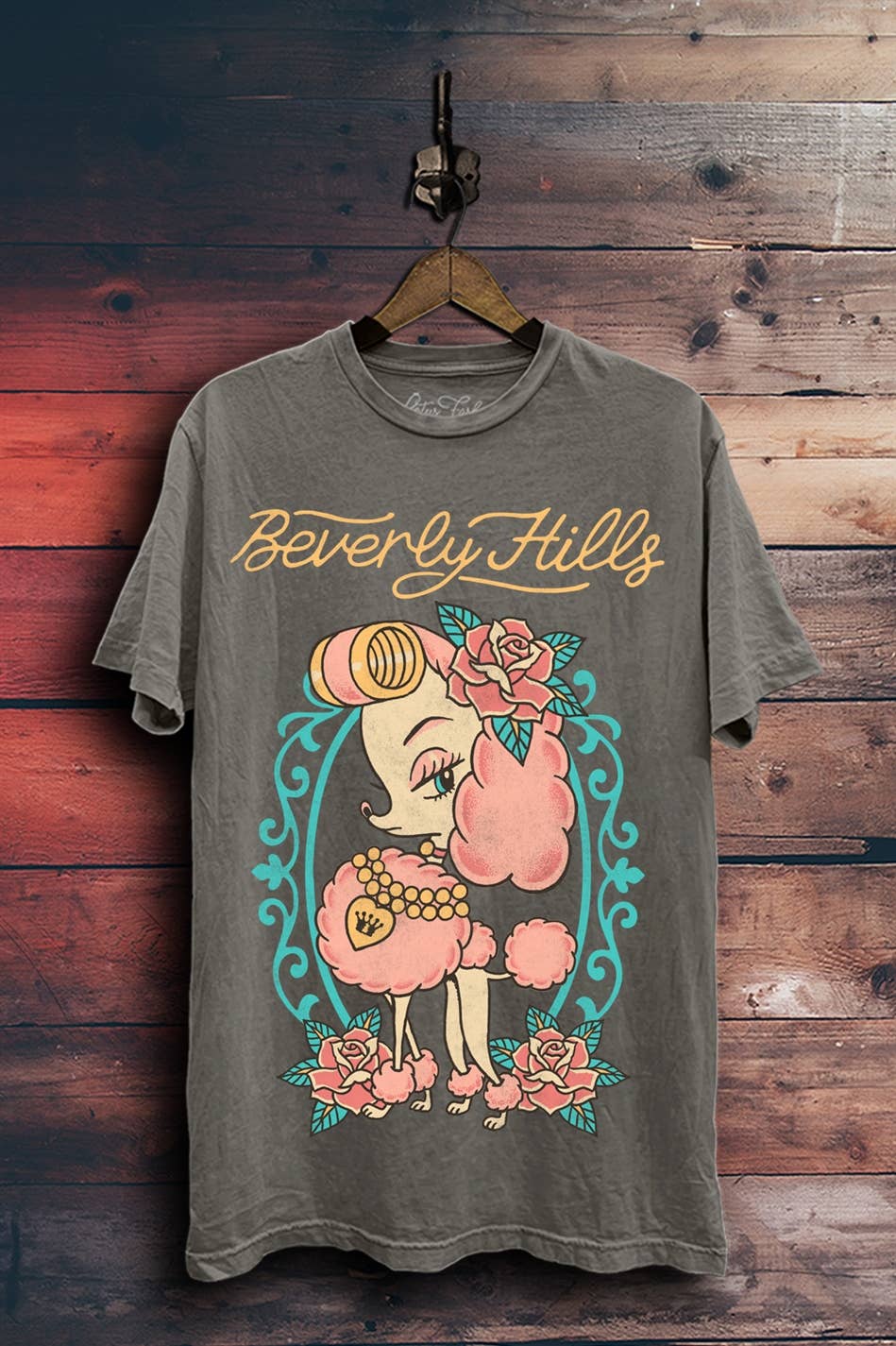 Beverly Hills Poodle Graphic Top - Adult & Kids T-Shirts, Sweatshirts & Hoodies apparel design preview 1