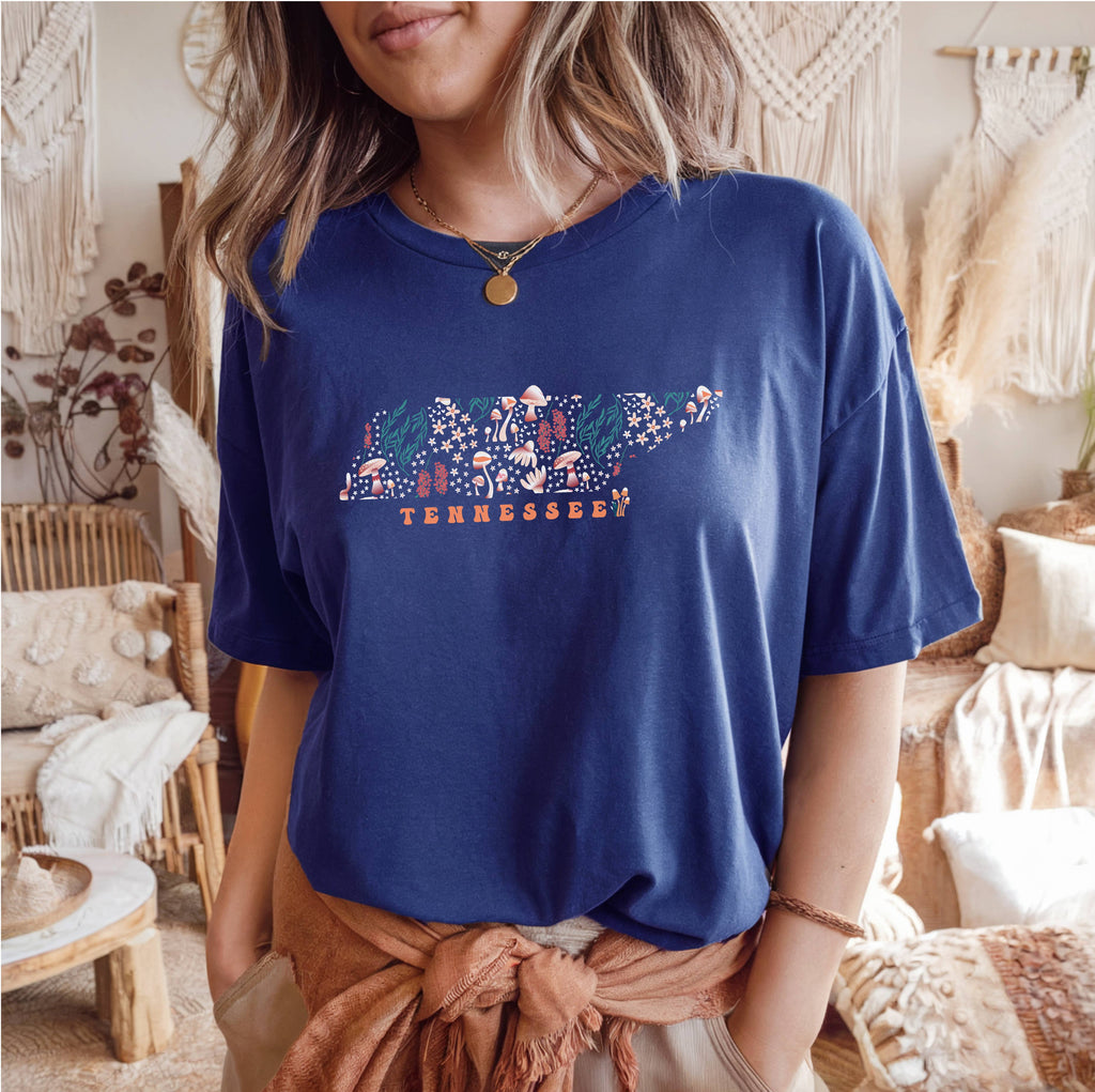 Enchanted Tennessee Graphic Navy Comfort Colors - Adult & Kids T-Shirts, Sweatshirts & Hoodies apparel design preview 1