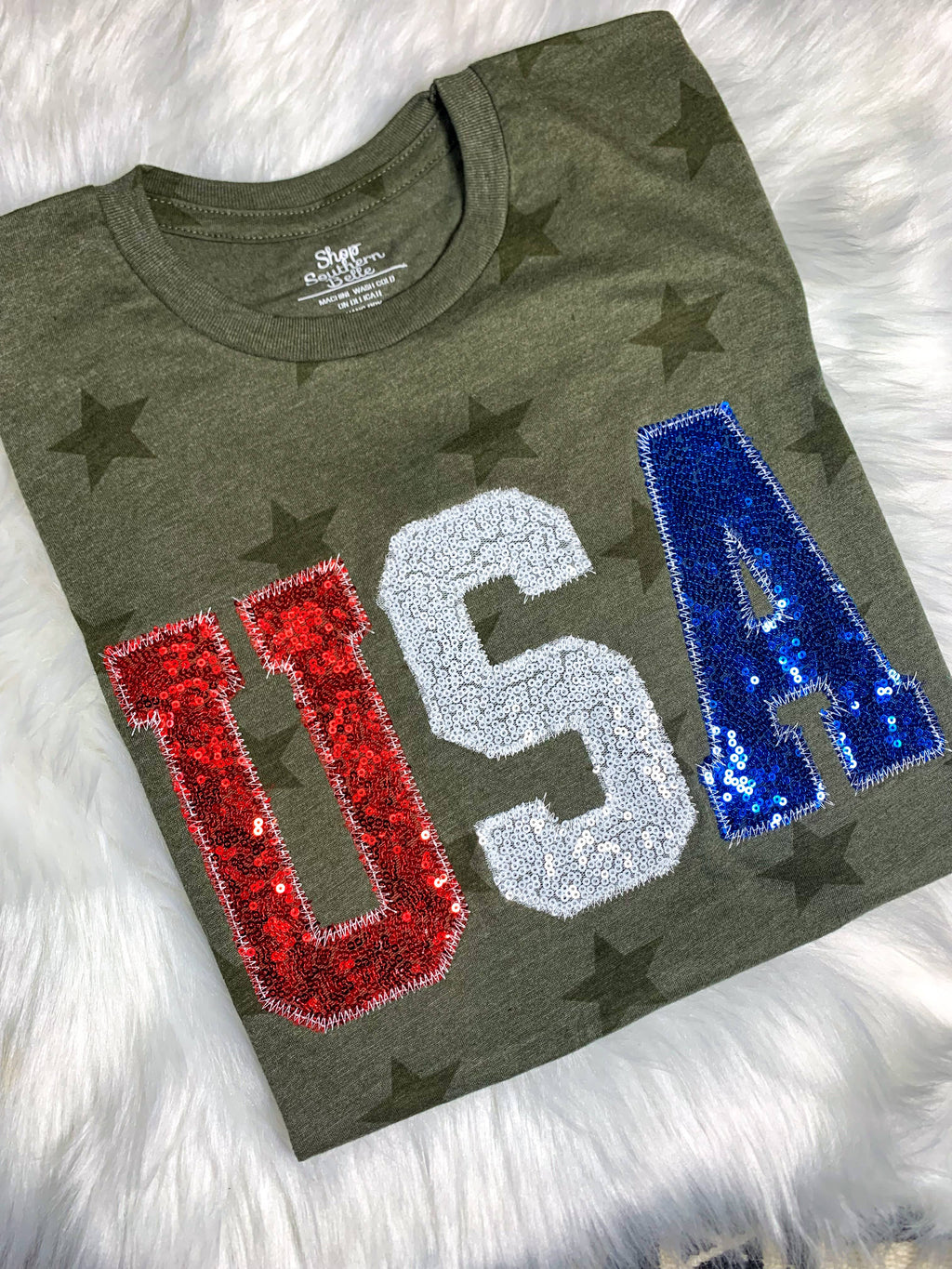 Army USA Patriotic 4th of July Short Sleeve - Adult & Kids T-Shirts, Sweatshirts & Hoodies apparel design preview 1