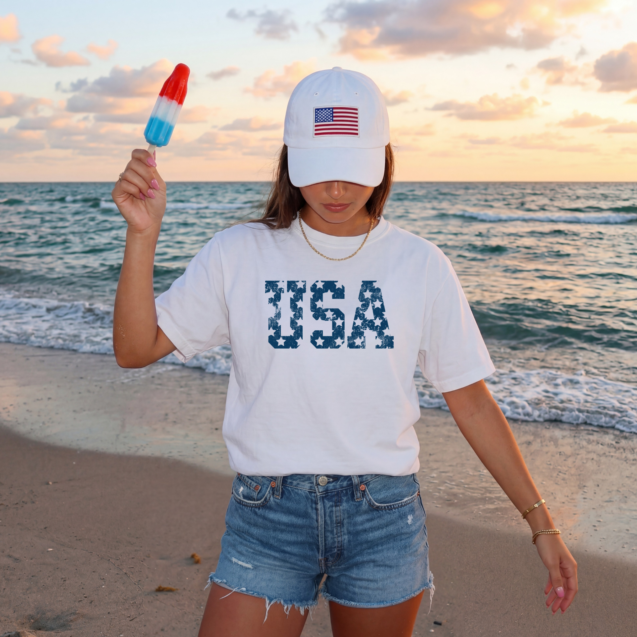 USA 4th of July Americana J14 - Adult & Kids T-Shirts, Sweatshirts & Hoodies apparel design preview 1