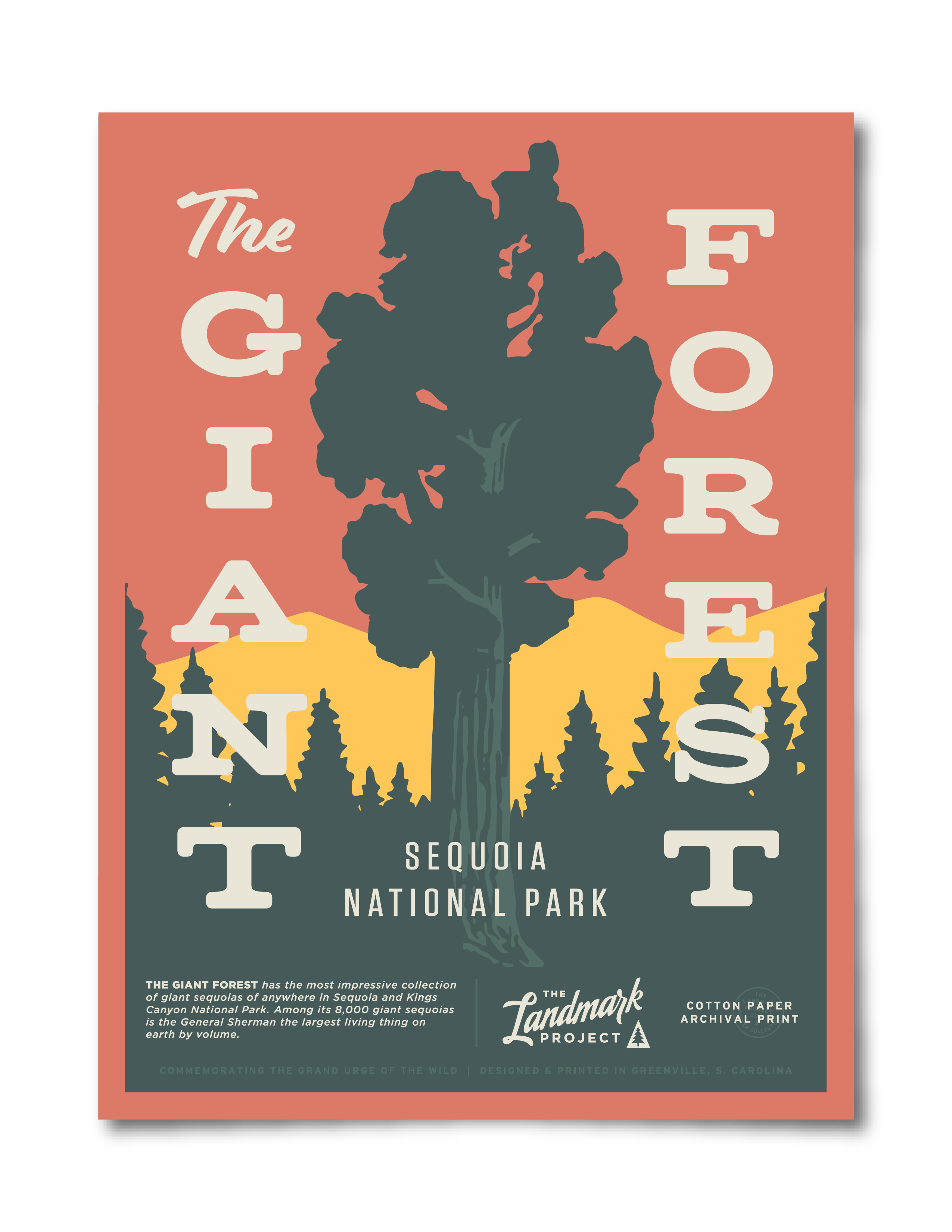 Giant Forest Poster - Adult & Kids T-Shirts, Sweatshirts & Hoodies apparel design preview 1