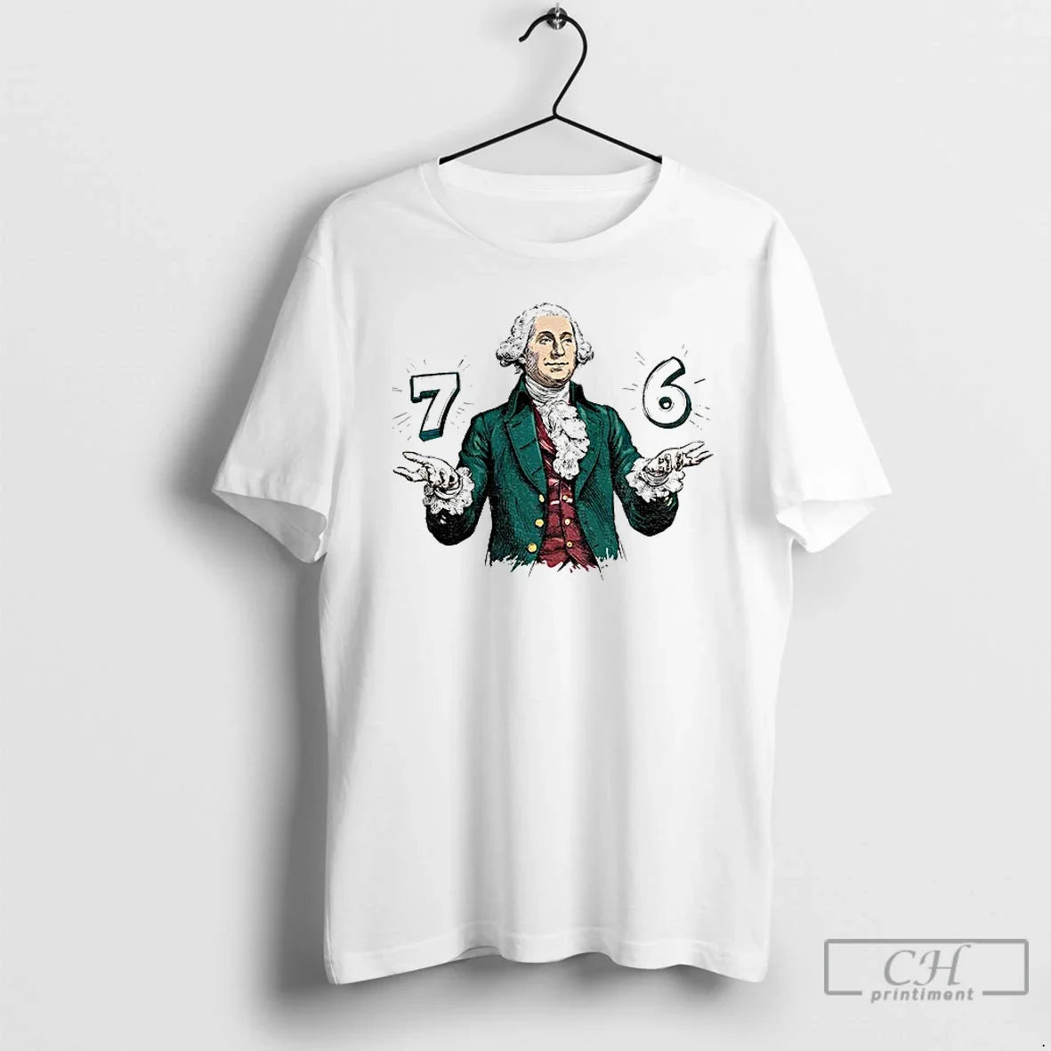 6 7 George Washington - Adult & Kids T-Shirts, Sweatshirts & Hoodies apparel design preview 1